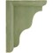Ekena Millwork 3"W x 5"D x 7"H Hamilton Traditional Wood Vintage Decor Bracket, Restoration Green BKTWD03X05X07HAGR - alternate 2
